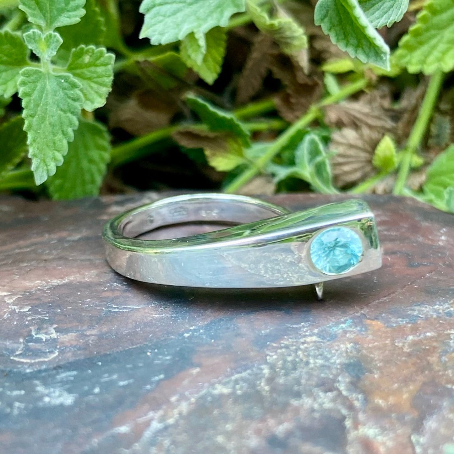 Aquamarine Prairie Ring