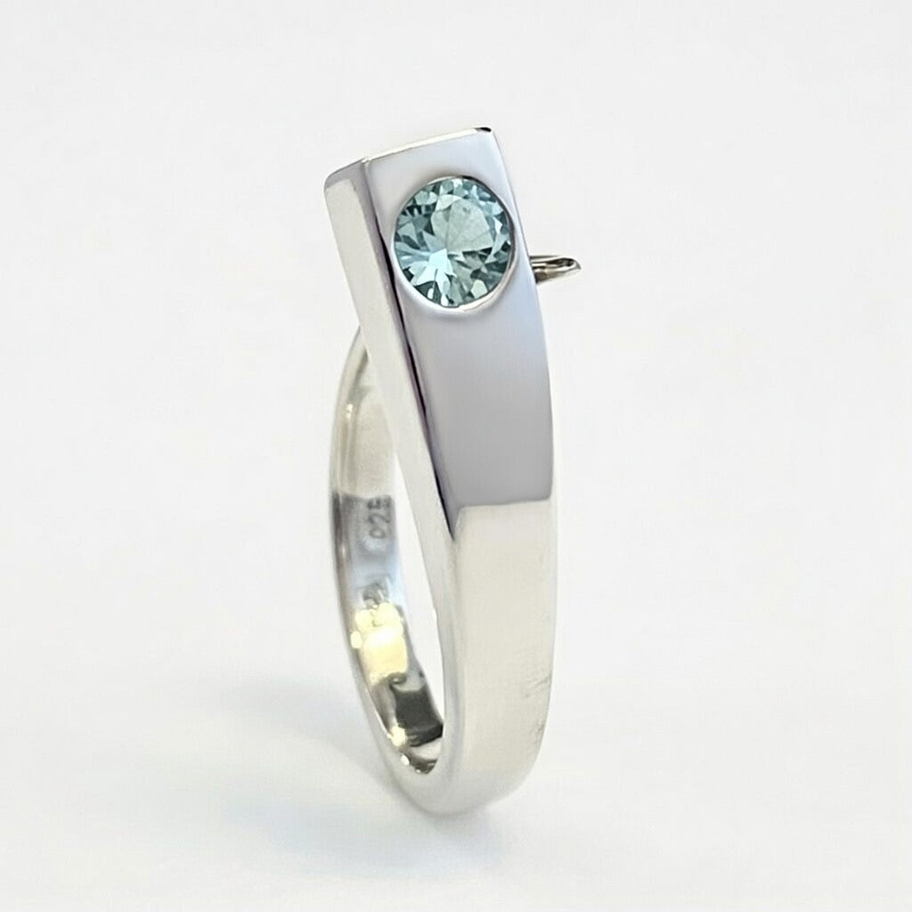 Aquamarine Prairie Ring