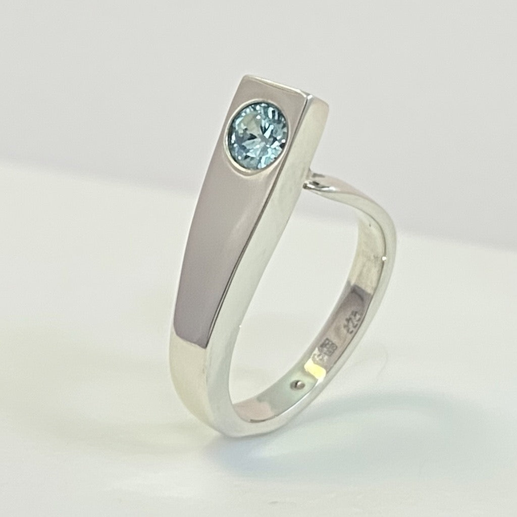 Aquamarine Prairie Ring