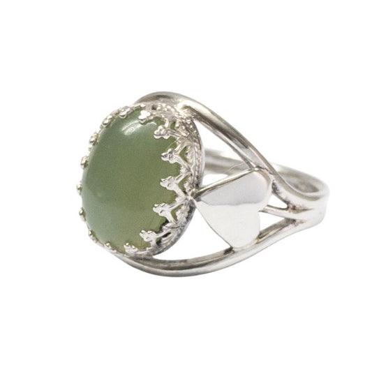 Queen Of Hearts Ring - Prehnite